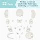Disarticulated Human Exploded Skull Model Life-Siz 22 Parts