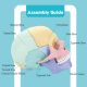 2024 New Anatomy Skull Model, 17 Parts Puzzle of Human Anatomy Skull, 10 Skull Knowledge Flash Cards, Detachable Palm Sized Mini Human Medical Skull Model, Medical Clinic Teaching Equipment, for Kids