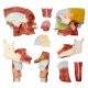 Cavities of the Nose Mouth and Throat with Larynx Anatomy Models, 10 Parts, 2x Life Size